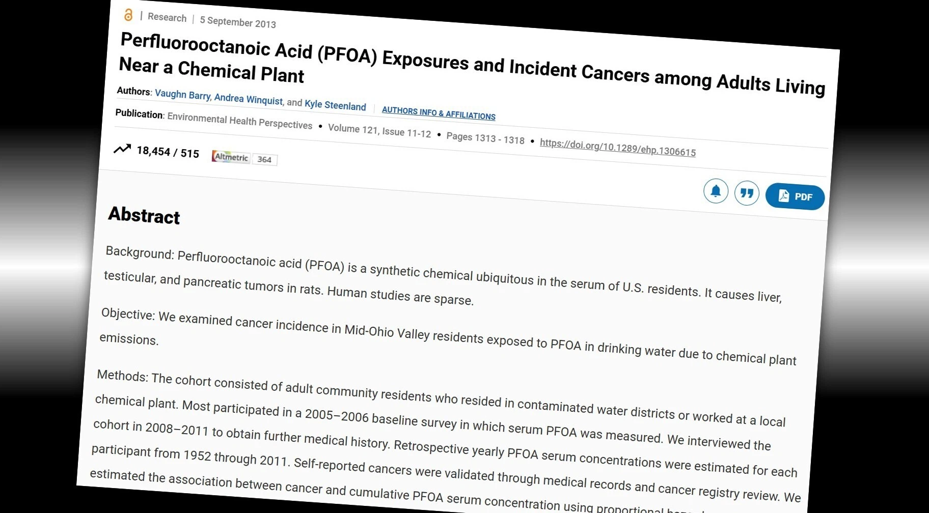 PFAS曝露と腎臓がんに「関連あり」とする結論を「関連なし」と記述。当初は「関連あり」と正しく引用していたのに…評価が逆転した疑惑の部会とは |  スマートニュース